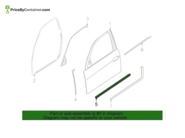 BMW 51218158186 — Description BMW Genuine Sealing Front Right 51218158186 (002)
