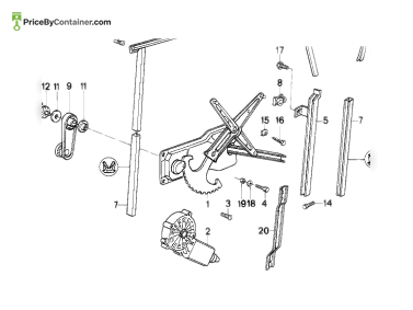 BMW 51328181386 — BMW GENUINE CRANK WINDOW LIFTER 51328181386
