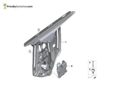 BMW 51375A2B0D5 — BMW GENUINE REAR WINDOW LIFTER LH 51375A2B0D5