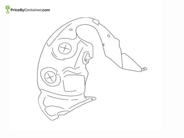 BMW 51717346038 — BMW GENUINE FENDER LINER 51717346038