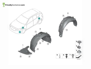BMW 51717436628 — BMW GENUINE WHEEL COVER FR RH 51717436628