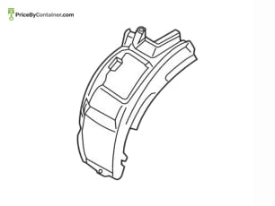 BMW 51727424911 — BMW GENUINE FR FENDER LINER 51727424911