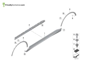 BMW 51775A554A1 — BMW GENUINE WHEEL ARCH TRIM, PRIMED, LEF 51775A554A1