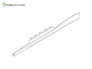 BMW 51779854259 — BMW GENUINE DOOR SILL COVER, PRIMED LEFT 51779854259