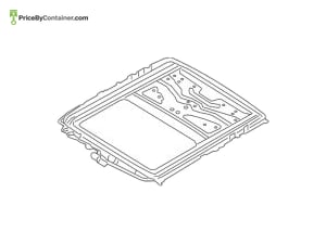 BMW 54107458888 — BMW GENUINE SLIDING ROOF FRAME 54107458888