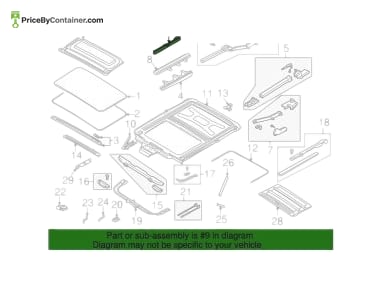 BMW 54128186652 — BMW GENUINE ROOF RAIL BOOT 54128186652