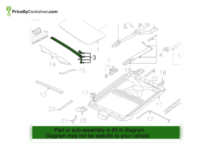 BMW 54128202297 — BMW GENUINE ROOF PLASTIC 54128202297