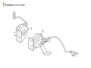 BMW 61337477379 — BMW GENUINE HORN , HIGH PITCH 61337477379