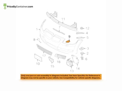 BMW 61677171660 — BMW GENUINE COVER FR RH 61677171660