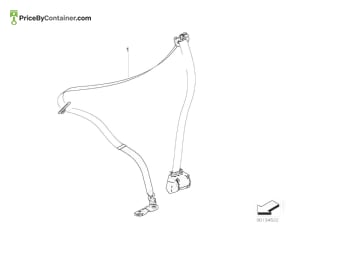BMW 72117127417 — BMW GENUINE SAFETY BELT FRONT 72117127417