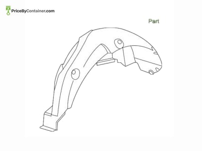 LAND ROVER / RANGE ROVER CLF500780 — Range Rover Genuine Original New Splash Shield Wheel House CLF500780 Replace : CLF000171 / CLF000172 / CLF500470 To…