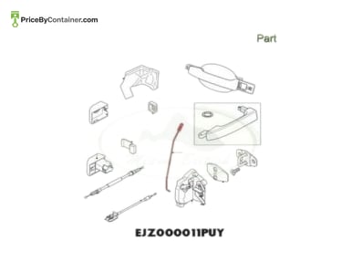 LAND ROVER / RANGE ROVER EJZ000011PUY — Range Rover Genuine Original New Bellcrank And Latch Control Rod EJZ000011PUY Replace : EJZ000010PUY Functionality: The…