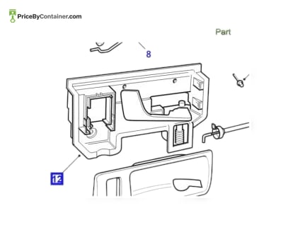 LAND ROVER / RANGE ROVER FVC102250 — Range Rover Genuine Rear Left Door Release Handle FVC102250 The FVC102250 Range Rover Genuine Rear Left Door Release…