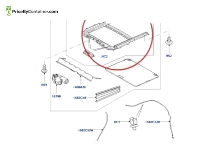 LAND ROVER / RANGE ROVER LR018241 — LAND ROGER GENUINE SLIDING ROOF SPOTS/06 LR018241