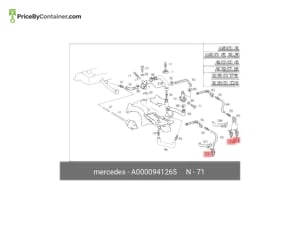MERCEDES-BENZ 0000941265 — Mercedes-Benz Genuine VALVE 0000941265