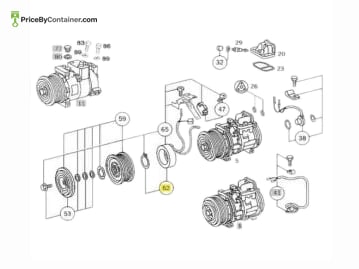 MERCEDES-BENZ 0001311488 — Mercedes-Benz Genuine Original New Compressor Magnet Parts Kit 0001311488 The Mercedes-Benz Genuine Compressor Magnet…