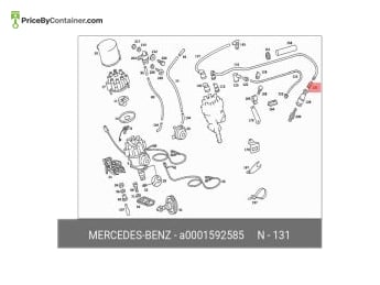 MERCEDES-BENZ 0001592585 — Mercedes-Benz Genuine PROTECTIVE CAP 2(pcs) / 0001592585