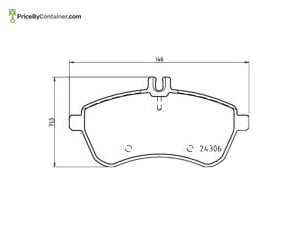 MERCEDES-BENZ 0004200905 — Mercedes-Benz Genuine BRAKE PAD 0074205720 0004200905