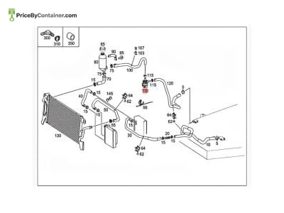 MERCEDES-BENZ 000500048680 — Mercedes-Benz Genuine COOLANT PUMP 000500048680