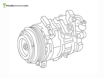 MERCEDES-BENZ 000830560080 — Mercedes-Benz Genuine AC COMPRESSOR 000830560080