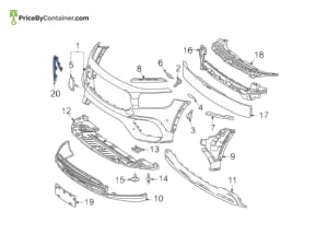 MERCEDES-BENZ 0008851200 — MERCEDES BENZ GENUINE MOUNTING RAIL A0008851200