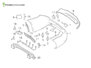MERCEDES-BENZ 000905570128 — MERCEDES BENZ GENUINE RADAR SENSOR A000905570128
