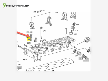 MERCEDES-BENZ 000939008006 — MERCEDES BENZ SCREW CAMSHAFT TO CYLENDER HEAD GENUINE ENGINE PARTS 000939008006