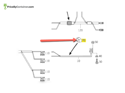 MERCEDES-BENZ 0009888978 — MERCEDES BENZ CLIPE ELECTRIC CABLE MOUNT GENUINE ELECTRIC SYSTEM 0009888978