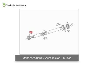 MERCEDES-BENZ 0009909406 — Mercedes-Benz Genuine CAP BOLT W. HEXAL SOCKET 0009909406