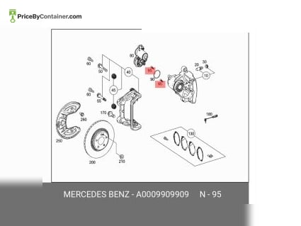 MERCEDES-BENZ 0009909909 — Mercedes-Benz Genuine CAP BOLT W. HEXAL SOCKET 0009909909