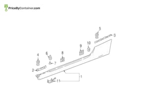 MERCEDES-BENZ 0009910700 — Mercedes-Benz Genuine COVER CLIP 0009910700