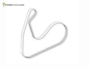 MERCEDES-BENZ 0009934400 — Mercedes-Benz Genuine V-BELT 5PK1512 0009934400
