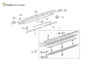MERCEDES-BENZ 0009949845 — MERCEDES BENZ GENUINE SOCKET NUT A0009949845