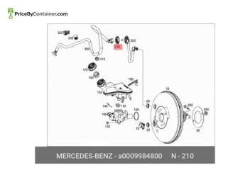 MERCEDES-BENZ 0009984800 — Mercedes-Benz Genuine FEED-THROUGH GROMMET 0009984800