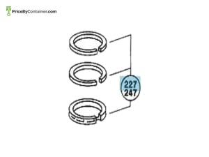 MERCEDES-BENZ 0010303324 — MERCEDES BENZ GENUINE PISTON RING 26110 50 A0010303324