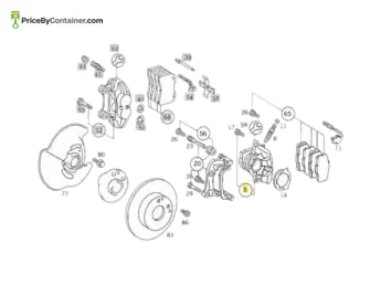 MERCEDES-BENZ 0014201883 — Mercedes-Benz Genuine Left Brake Cylinder Housing / 0014201883