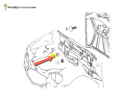MERCEDES-BENZ 0029882881 — MERCEDES BENZ PUSH BUTTON SNAP FASTNER ENGINE COMPARTMENT GENUINE BODY PARTS 0029882881