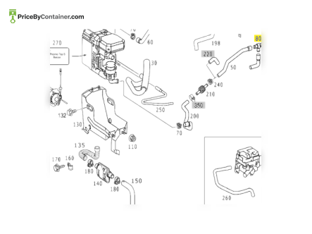 MERCEDES-BENZ 0049906970 — MERCEDES BENZ T-PIECE GENUINE COOLING SYSTEM 0049906970