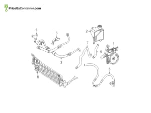 MERCEDES-BENZ 006466480180 — MERCEDES BENZ GENUINE POWER STEERING PUMP A006466480180