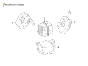 MERCEDES-BENZ 0065428920 — MERCEDES BENZ GENUINE HORN A0065428920
