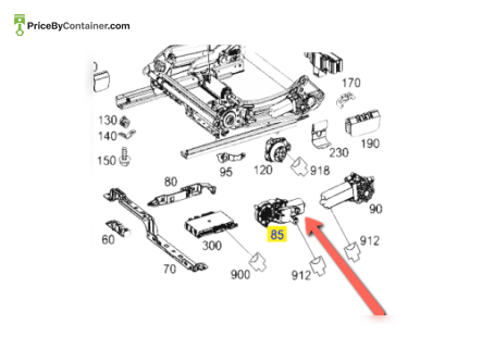 MERCEDES-BENZ 0068205642 — MERCEDES BENZ TS ELECTRIC MOTOR RIGHT SEAT GENUINE ELECTRIC PARTS 0068205642