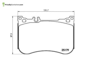 MERCEDES-BENZ 008420022005 — Mercedes-Benz Genuine BRAKE PAD 0004201006 008420022005