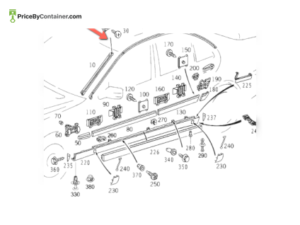 MERCEDES-BENZ 0099885678 — MERCEDES BENZ CLIP RIGHT RAIL GENUINE BODY PARTS 0099885678