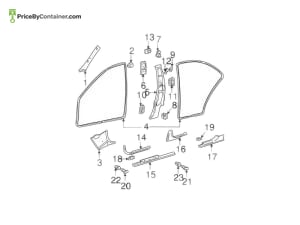 MERCEDES-BENZ 0099972281 — MERCEDES BENZ GENUINE GROMMET A0099972281