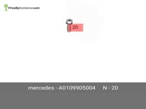 MERCEDES-BENZ 0109905004 — Mercedes-Benz Genuine BOLT 0109905004
