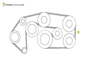 MERCEDES-BENZ 0109978592 — DESCRIPTION Mercedes-Benz Genuine Original New V Belt Less Air Pump 8PK 28.48X2523 0109978592