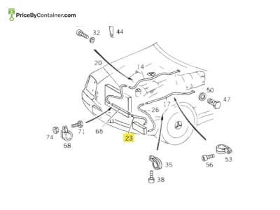 MERCEDES-BENZ 0209972782 — MERCEDES BENZ GENUINE HOSE 0209972782