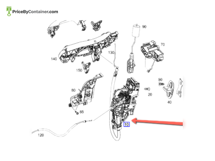 MERCEDES-BENZ 0997203200 — MERCEDES BENZ 0997203200 GENUINE DOOR LOCK BODY PARTS