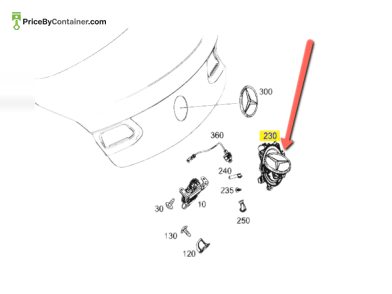MERCEDES-BENZ 099750010028 — MERCEDES BENZ 099750010028 GENUINE RELEASE HANDLE BODY PARTS