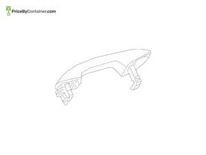 MERCEDES-BENZ 09976016599197 — Mercedes-Benz Genuine DOOR HANDLE 09976016599197